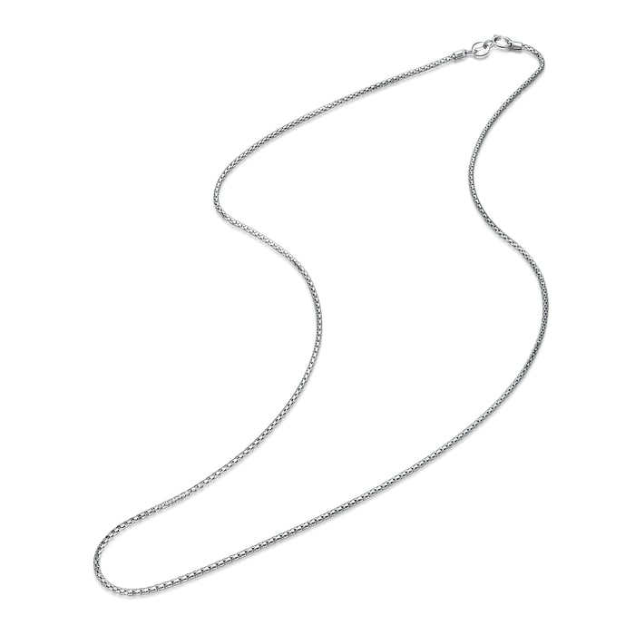 18K White Gold Necklace | Chow Sang Sang Jewellery | Machinery Chain | 13507N - 6