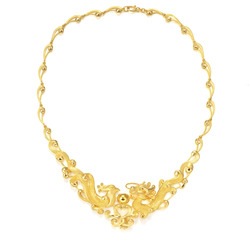 'Dragon & Phoenix' 999.9 Gold Necklace