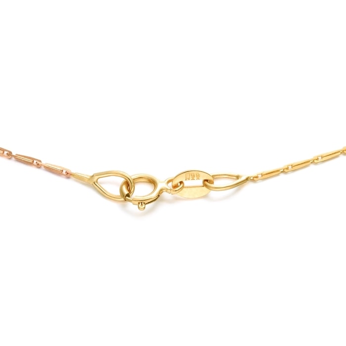 18K Multi-coloured Gold Necklace | Chow Sang Sang Jewellery | Machinery Chain | 37274N - 5