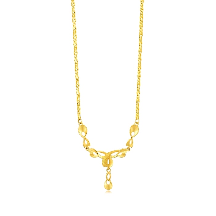 999.9 Gold Necklace | 43353N(40 cm/~0.293 tael) | Chow Sang
