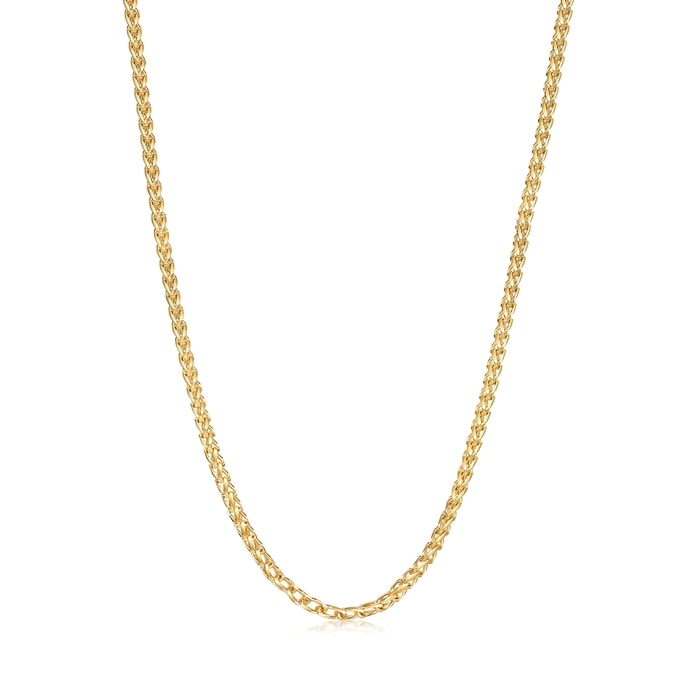 18K Yellow Gold Necklace | Chow Sang Sang Jewellery | Machinery Chain | 52278N - 1