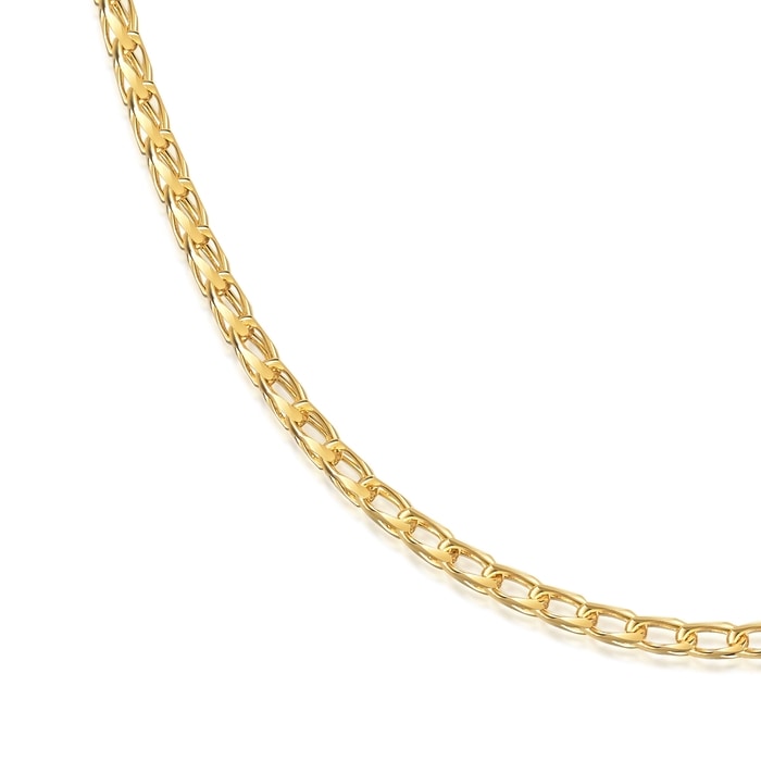 18K Yellow Gold Necklace | Chow Sang Sang Jewellery | Machinery Chain | 52278N - 2