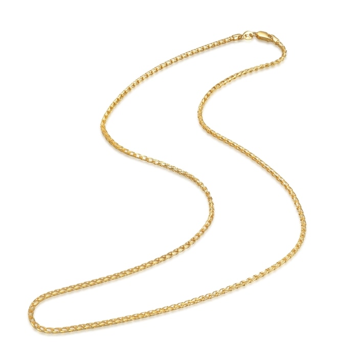 18K Yellow Gold Necklace | Chow Sang Sang Jewellery | Machinery Chain | 52278N - 5
