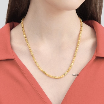 【送料&関税込】Golden  In Gold Brass 999.9 Gold Necklace | 71629N(60 cm/~1.551 tael) | Chow Sang