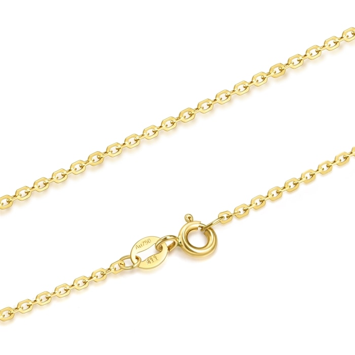 18K Yellow Gold Necklace | Chow Sang Sang Jewellery | Machinery Chain | 60929N - 5