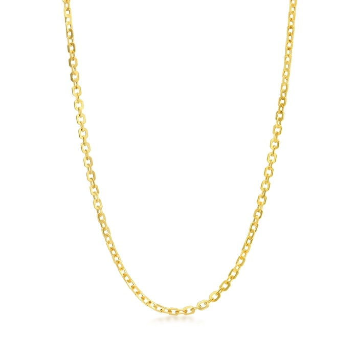 18K Yellow Gold Necklace | Chow Sang Sang Jewellery | Machinery Chain | 60929N - 1