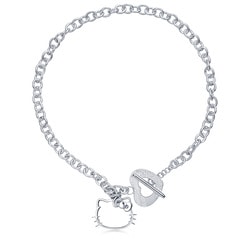 'Hello Kitty' Sterling Silver Necklace