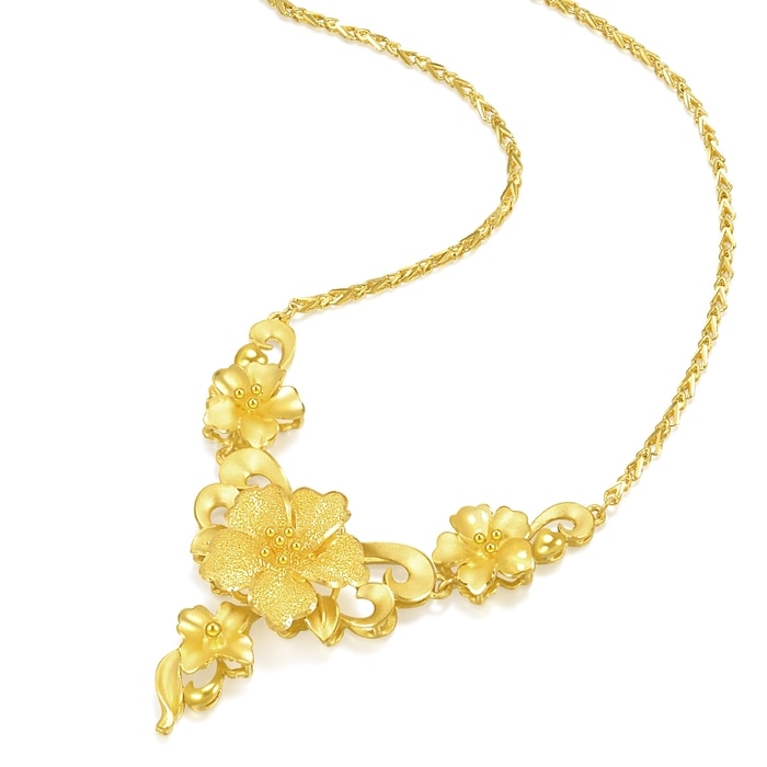 999.9黃金 頸鍊 | 周生生珠寶 | 生生有囍 | 64437N - 2