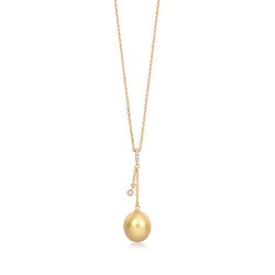18K Gold Golden South Sea Pearl Necklace
