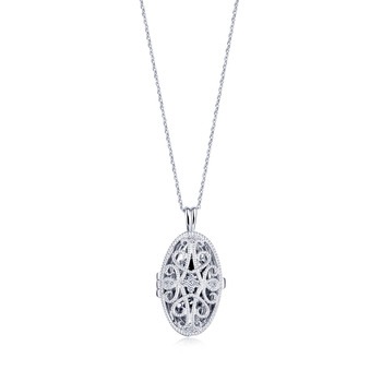 'Posy' 18K White Gold Diamond Necklace