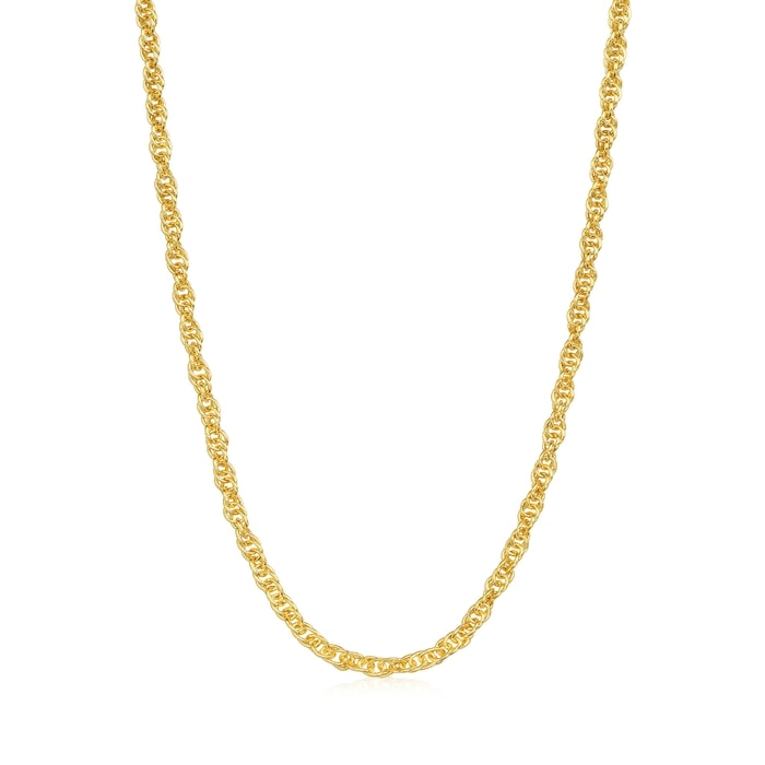 Solid Gold Necklace | Chow Sang Sang Jewellery | Machinery Chain | 68279N - 1