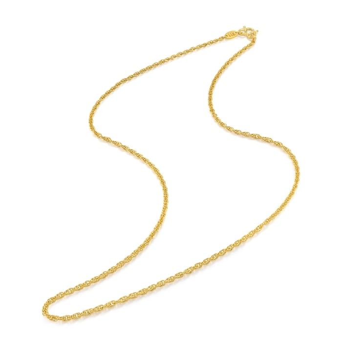 Solid Gold Necklace | Chow Sang Sang Jewellery | Machinery Chain | 68279N - 6