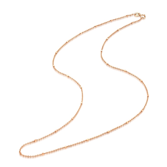18K Rose Gold Necklace | Chow Sang Sang Jewellery | Machinery Chain | 69303N - 6