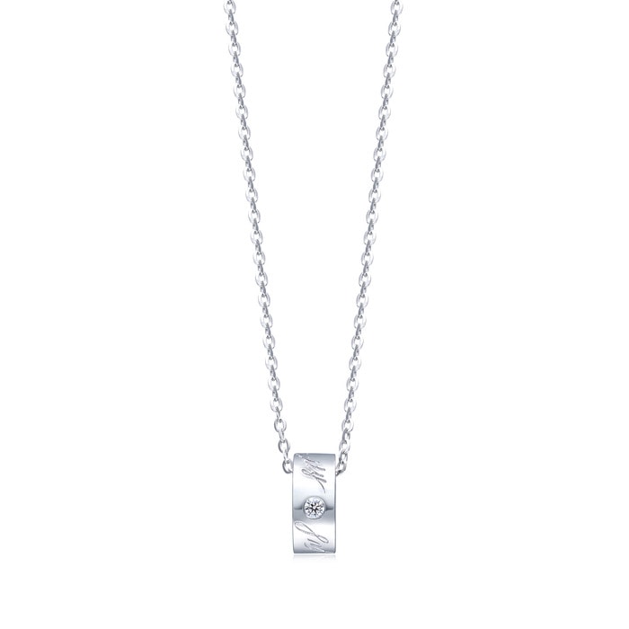 18K白色黄金 頸鍊 | 周生生珠寶 | Infinity 「永恆之約」 | 72157U - 1