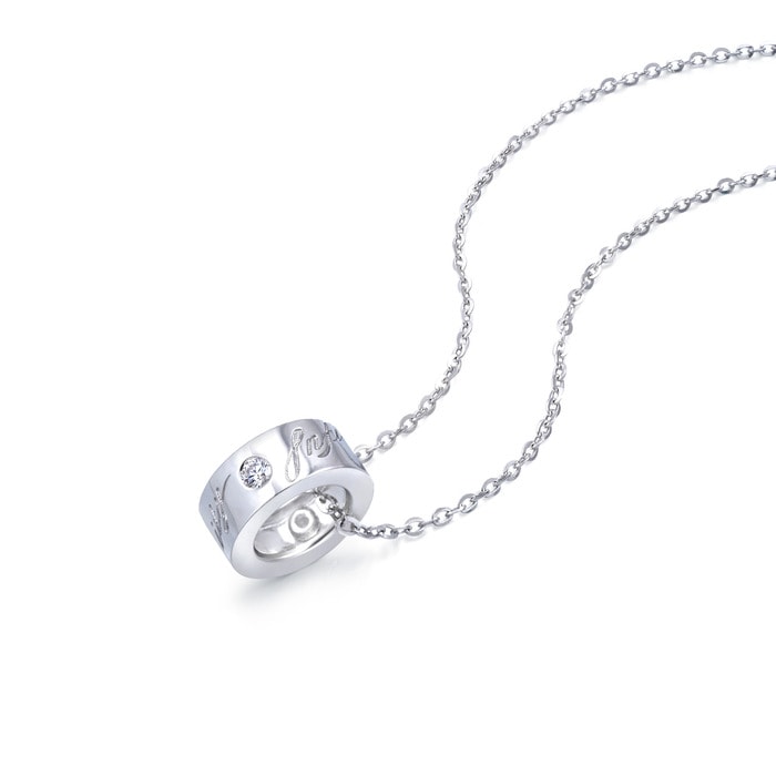 18K白色黄金 頸鍊 | 周生生珠寶 | Infinity 「永恆之約」 | 72157U - 4