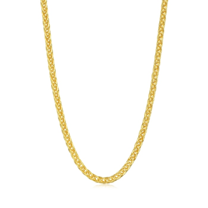 999.9 Gold Foxtail Chain Necklace