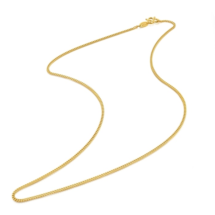 Solid Gold Necklace | Chow Sang Sang Jewellery | Machinery Chain | 82567N - 6