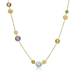 'Jaipur' 18K Yellow Gold Amethyst Necklace