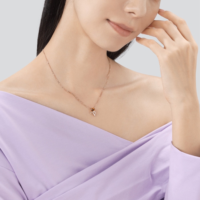 18K Rose Gold Necklace | Chow Sang Sang Jewellery | PetChat | 83610N - 3