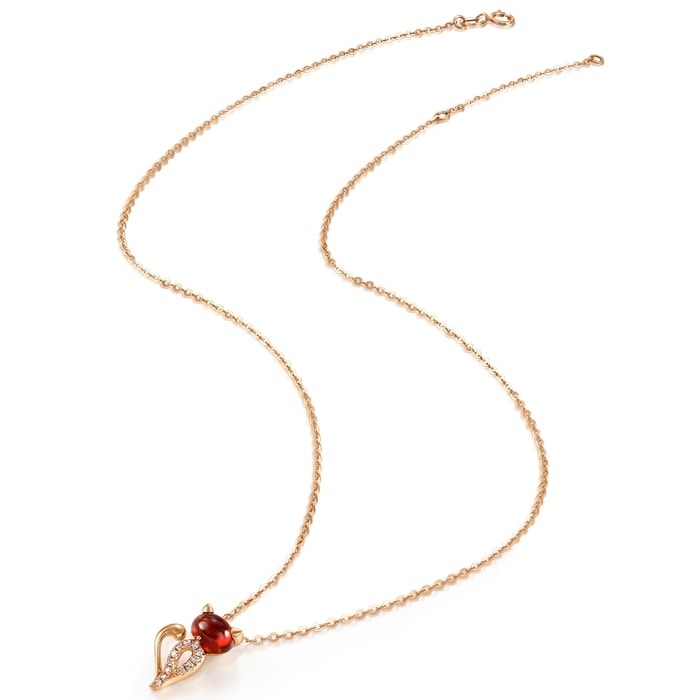 18K玫瑰金 頸鍊 | 周生生珠寶 | PetChat | 83610N - 4