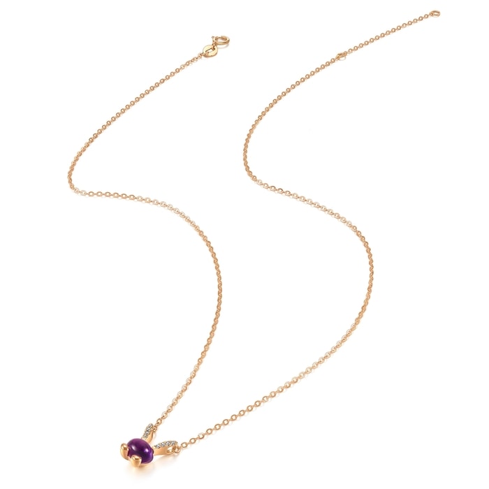 18K Rose Gold Necklace | Chow Sang Sang Jewellery | PetChat | 83695N - 4