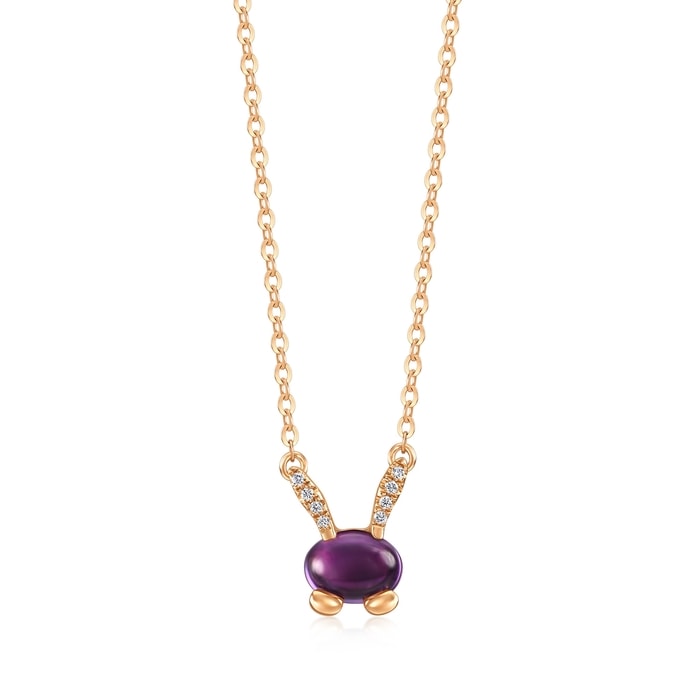 18K Rose Gold Necklace | Chow Sang Sang Jewellery | PetChat | 83695N - 1