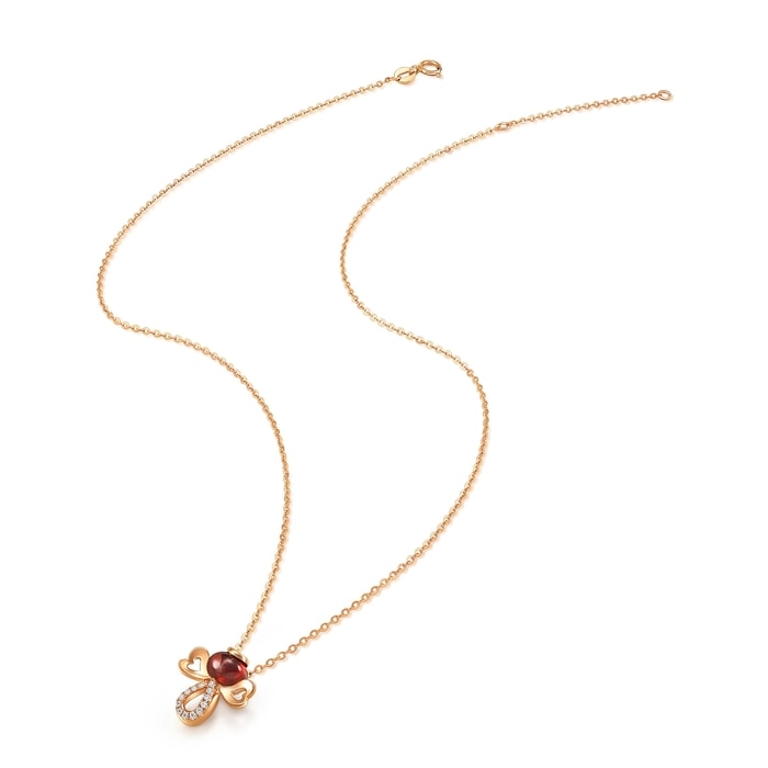 18K玫瑰金 頸鍊 | 周生生珠寶 | PetChat | 83697N - 4