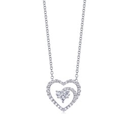 18K White Gold Diamond Necklace