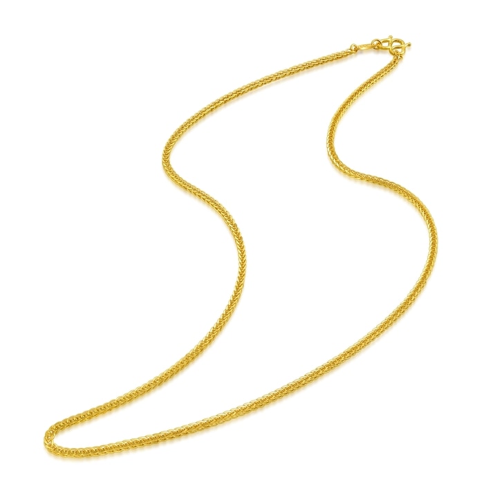 Solid Gold Necklace | Chow Sang Sang Jewellery | Machinery Chain | 84365N - 6