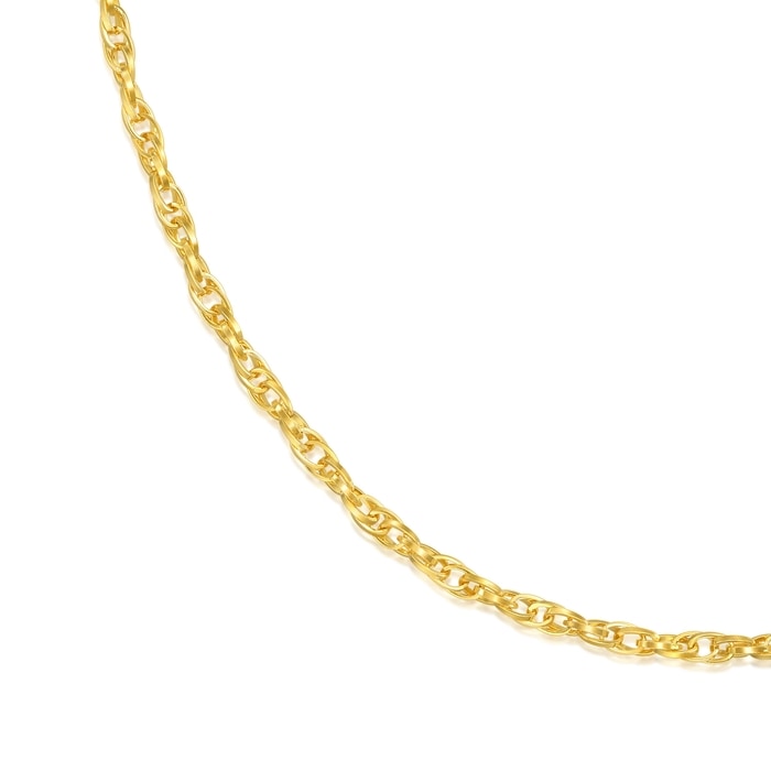 Solid Gold Necklace | Chow Sang Sang Jewellery | Machinery Chain | 84466N - 2