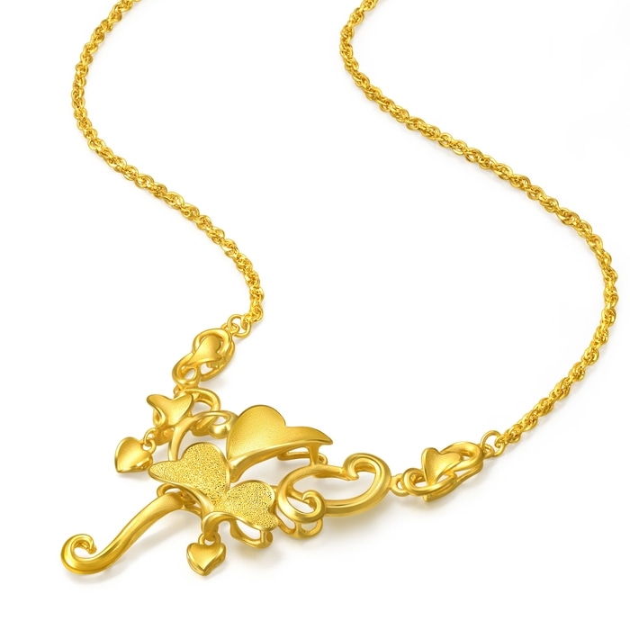 999.9黃金 頸鍊 | 周生生珠寶 | 生生有囍 | 84760N - 4