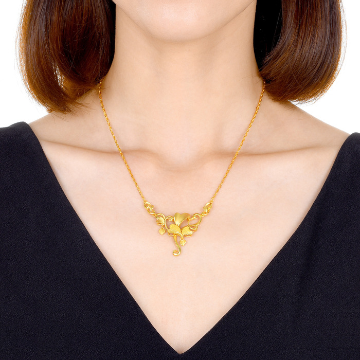 999.9黃金 頸鍊 | 周生生珠寶 | 生生有囍 | 84760N - 2