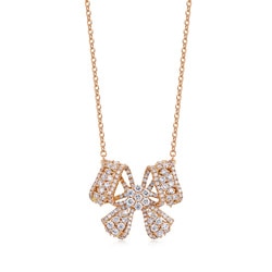 「華麗之頌」18K玫瑰金頸鍊