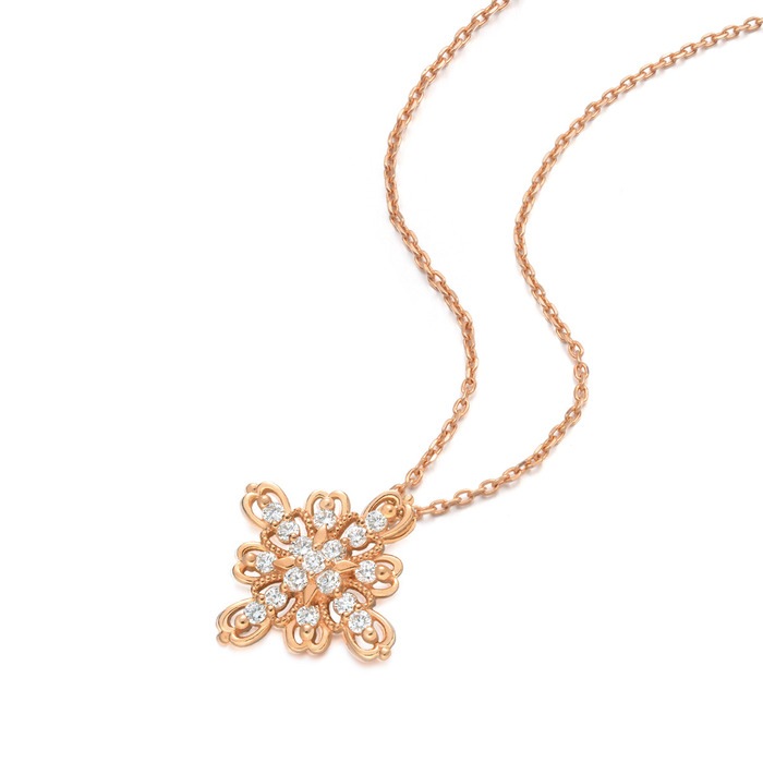 18K玫瑰金 頸鍊 | 周生生珠寶 | 85516N - 4