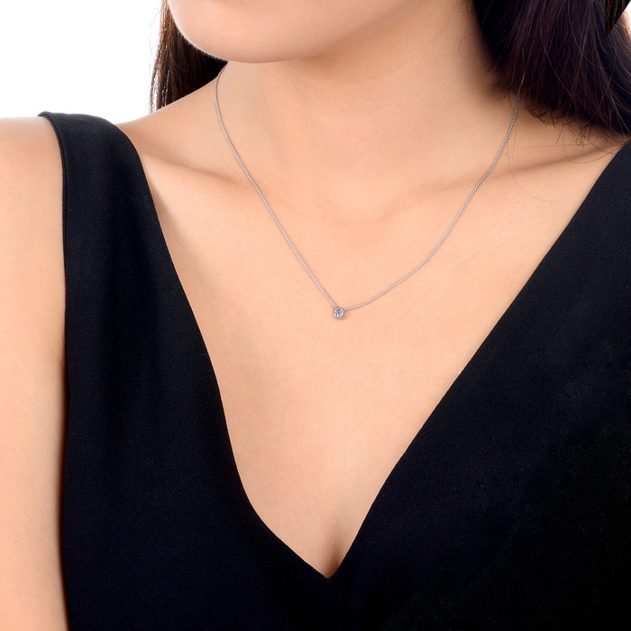 18K White Gold Necklace | Chow Sang Sang Jewellery | 85891N - 2