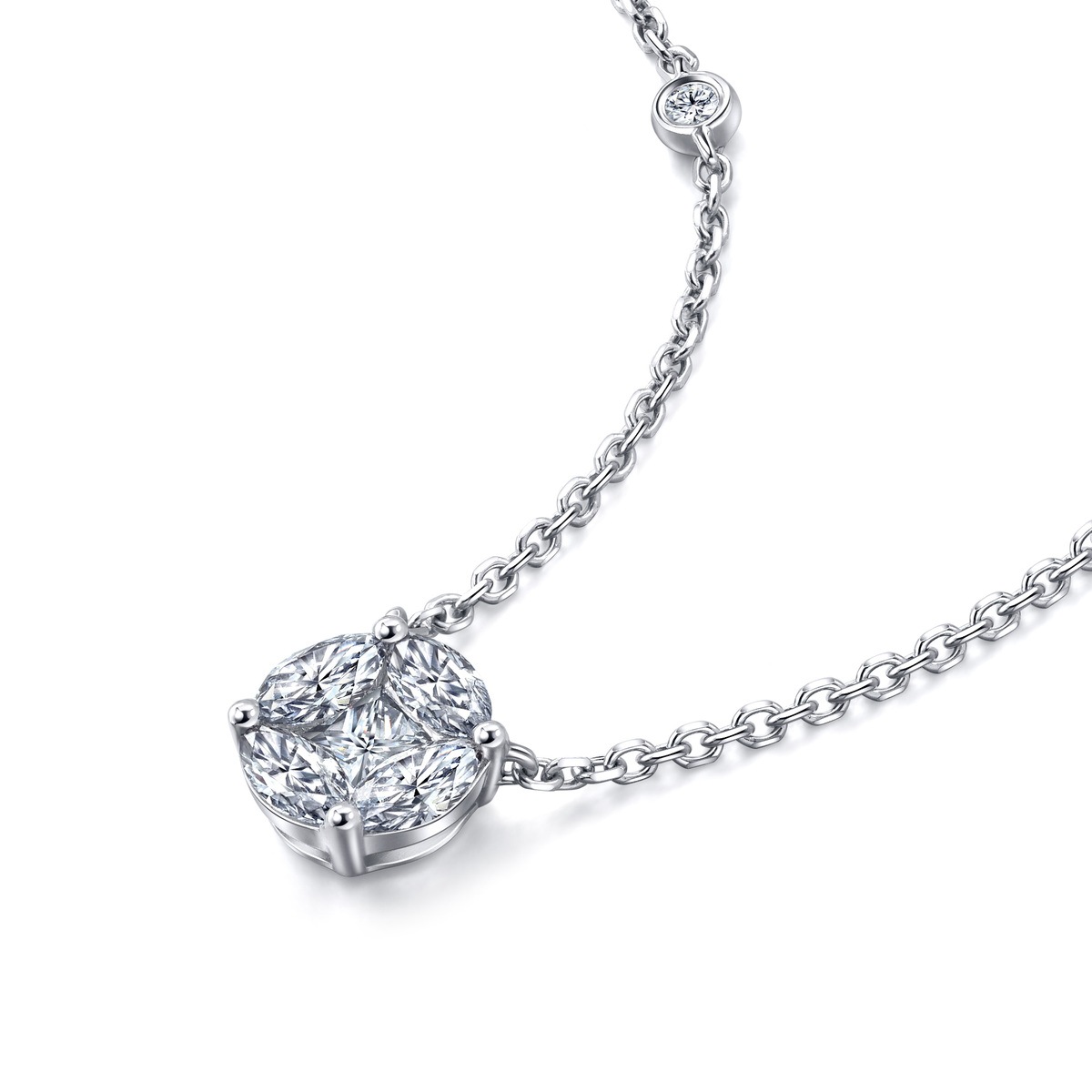 18K White Gold Necklace 86157N Chow Sang Sang Jewellery