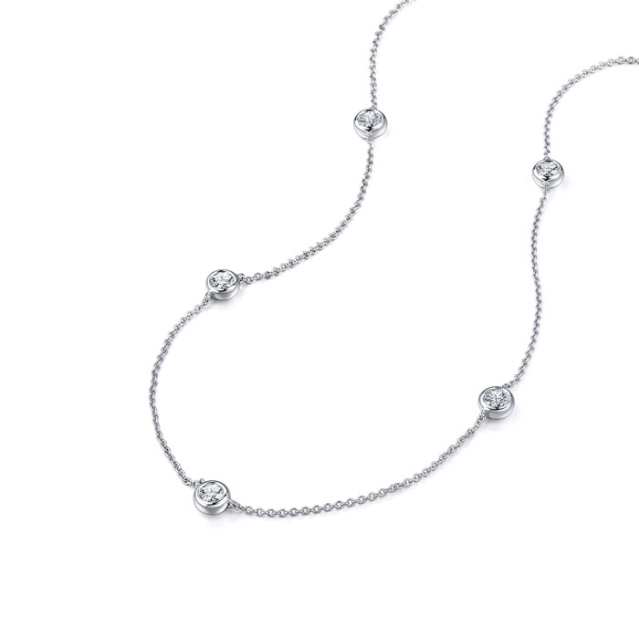 18K White Gold Necklace | Chow Sang Sang Jewellery | 86530N - 4