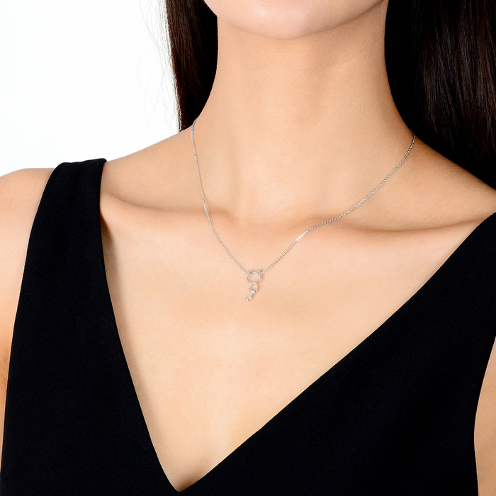 950 Platinum Necklace | Chow Sang Sang Jewellery | Love Decode | 86716N - 3