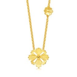 Cultural Blessings - 'Blossom' 999.9 Gold Necklace | 86940N