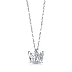 'Bless' 18K White Gold Diamond Necklace
