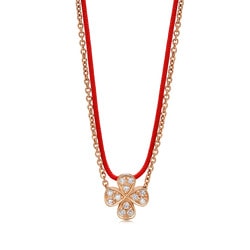 'Wrist Play'  18K Gold Diamond  Four-Leaf Clover Necklace