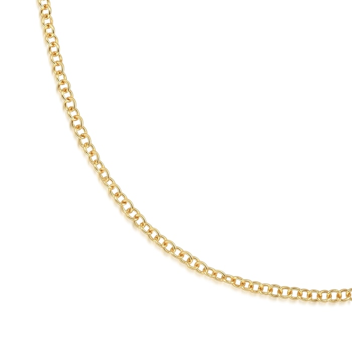 18K Yellow Gold Necklace | Chow Sang Sang Jewellery | Machinery Chain | 87855N - 2