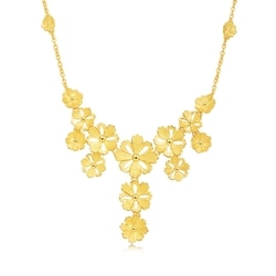 「花韻」999.9黃金頸鍊