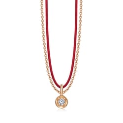 'Love Knot' 18K Rose Gold Necklace
