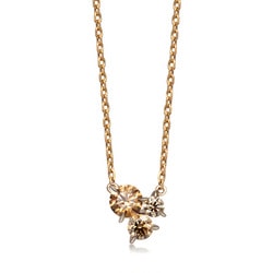 「Muku」18K啡色黃金啡鑽石頸鍊