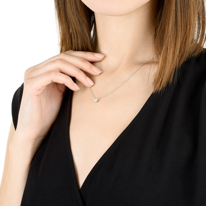 18K White Gold Necklace | Chow Sang Sang Jewellery | 89615U - 3