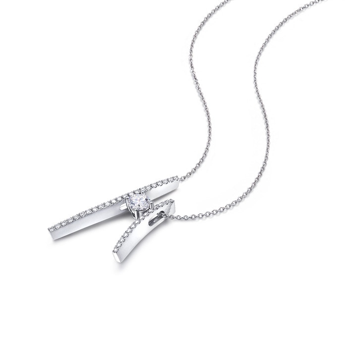18K White Gold Necklace | Chow Sang Sang Jewellery | 89615U - 5
