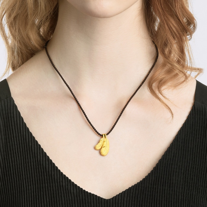 Solid Gold Necklace | Chow Sang Sang Jewellery | Love Decode | 89738Z - 2