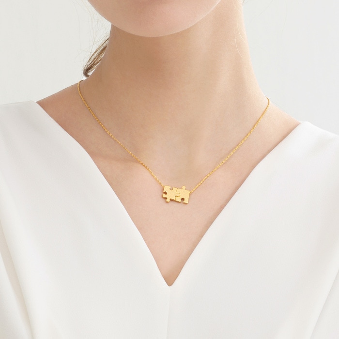 [Golden dew] 韓国☆18K Gold☆Open Your Heart 3 Necklace Golden dew] 韓国☆18K Gold☆Open Your Heart 3 Necklace
