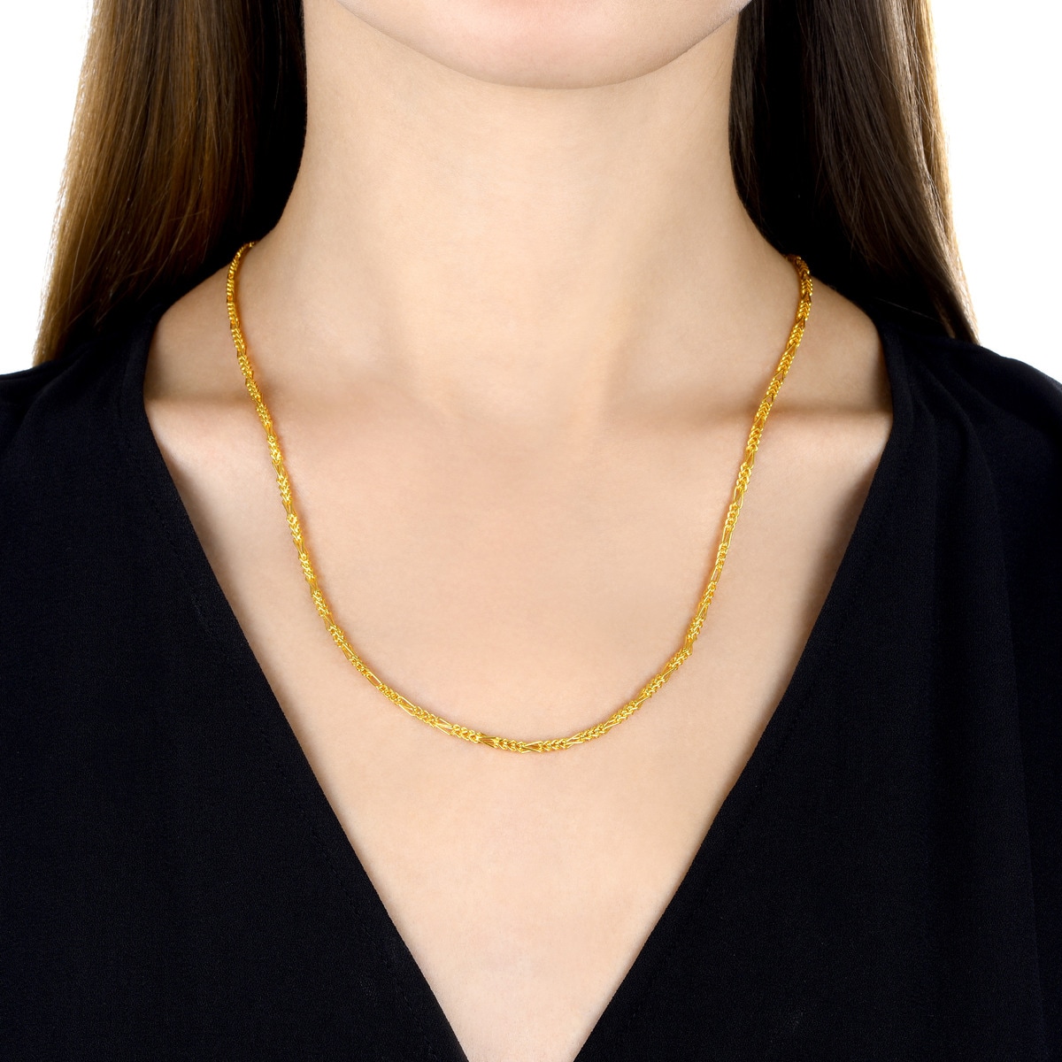 999.9 Gold Necklace | 89874N(45 cm/~0.359 tael) | Chow Sang